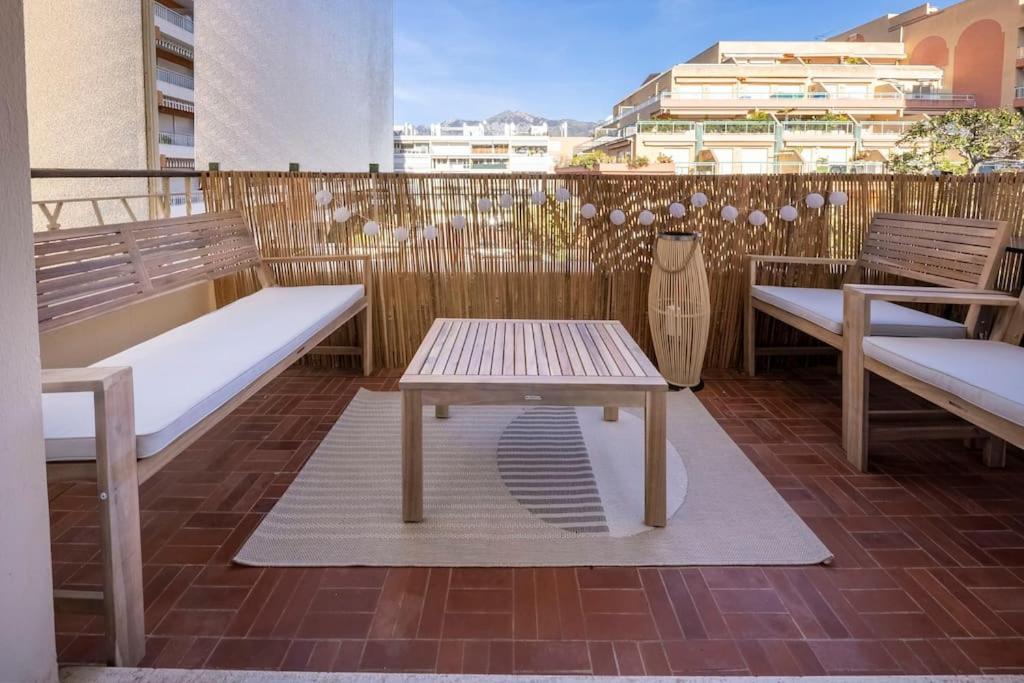 06B - Beautiful 2 Rooms With Terrace Sea View 로퀴에브륀캡마르탱 외부 사진